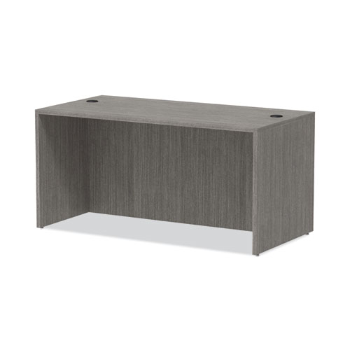 Image of Alera® Valencia Series Straight Front Desk Shell, 59.13" X 29.5" X 29.63", Gray