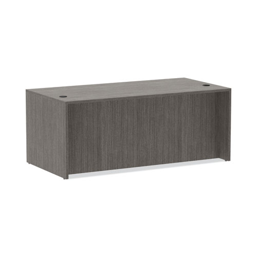 Image of Alera® Valencia Series Straight Front Desk Shell, 71" X 35.5" X 29.63", Gray