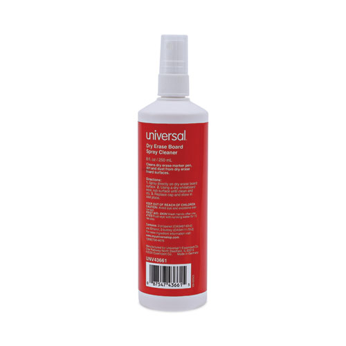 Dry Erase Spray Cleaner, 8 oz Spray Bottle