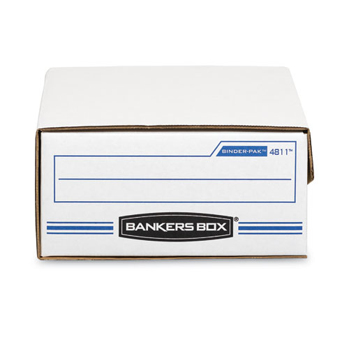 Image of Bankers Box® Liberty Binder-Pak, Letter Files, 9.13" X 11.38" X 4.38", White/Blue