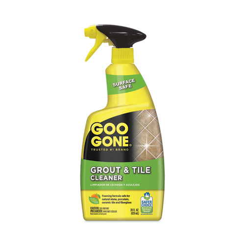 Goo Gone® Grout And Tile Cleaner, Citrus Scent, 28 Oz Trigger Spray Bottle, 6/Ct