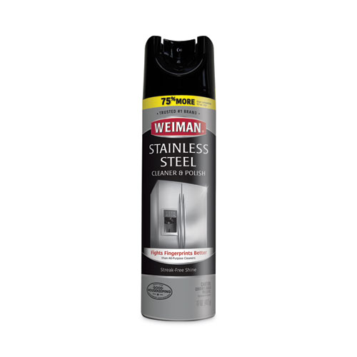 Weiman® Stainless Steel Cleaner And Polish, 17 Oz Aerosol Spray