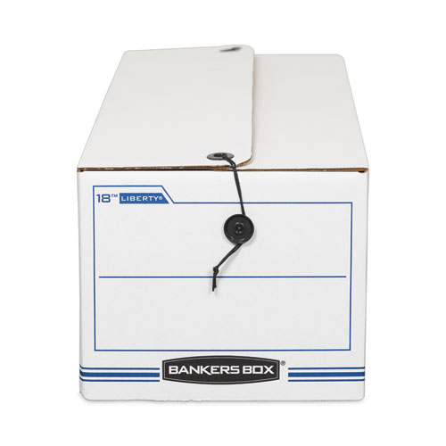 Image of LIBERTY Check and Form Boxes, 9" x 24.25" x 7.5", White/Blue, 12/Carton