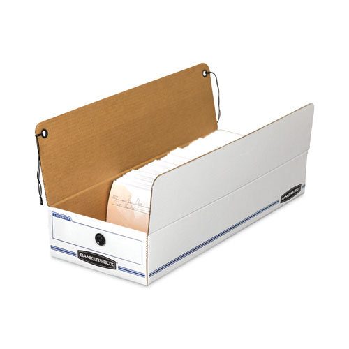 Image of LIBERTY Check and Form Boxes, 9.25" x 23.75" x 4.25", White/Blue, 12/Carton