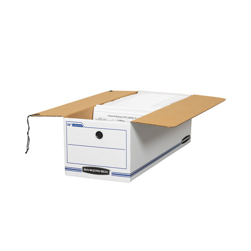 Image of LIBERTY Check and Form Boxes, 9.75" x 23.75" x 6.25", White/Blue, 12/Carton