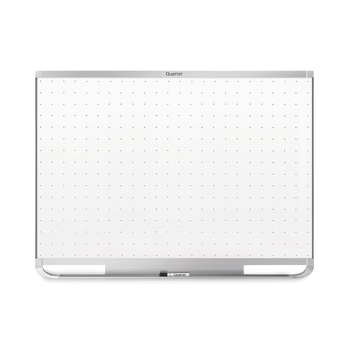 Quartet® Prestige 2 Magnetic Total Erase Whiteboard, 48 x 36, White Surface, Graphite Fiberboard/Plastic Frame