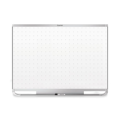 Quartet® Prestige 2 Magnetic Total Erase Whiteboard, 48 X 36, White Surface, Graphite Fiberboard/Plastic Frame