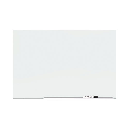 Quartet® Element Framed Magnetic Glass Dry-Erase Boards, 74 X 42, White Surface, Silver Aluminum Frame