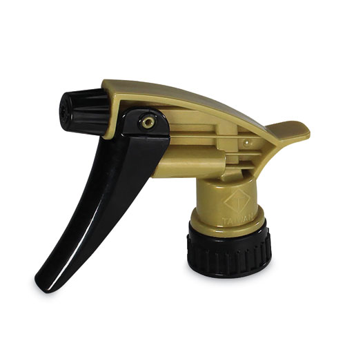 Image of Tolco® 320Ars Acid Resistant Trigger Sprayer, 9.5" Tube, Fits 32 Oz Bottle With 28/400 Neck Thread, Gold/Black, 200/Carton