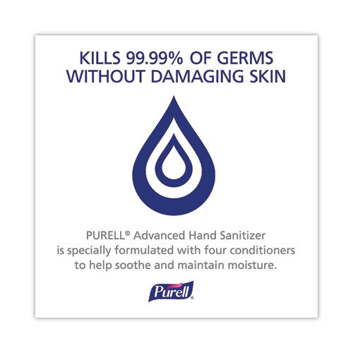 Advanced Hand Sanitizer Refreshing Gel, 1.5 L Pump Bottle, Clean Scent, 4/Carton