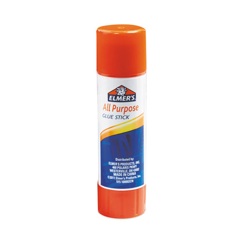 Disappearing Glue Stick, 0.77 oz, Applies White, Dries Clear, 12/Pack