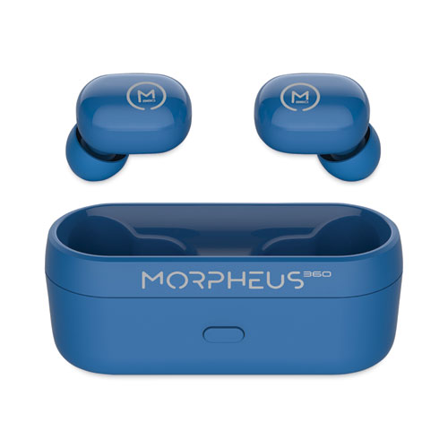 Image of Spire True Wireless Earbuds Bluetooth In-Ear Headphones with Microphone, Island Blue