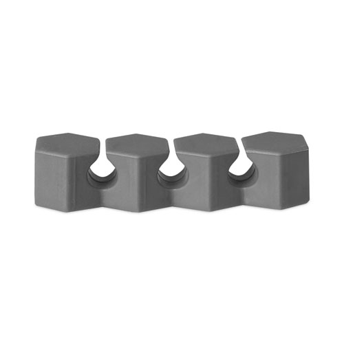 Image of Rca® Three Channel Cable Holder, 2" X 2", Gray, 4/Pack