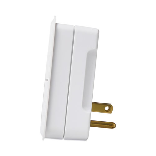 3-Outlet Wall Tap, White