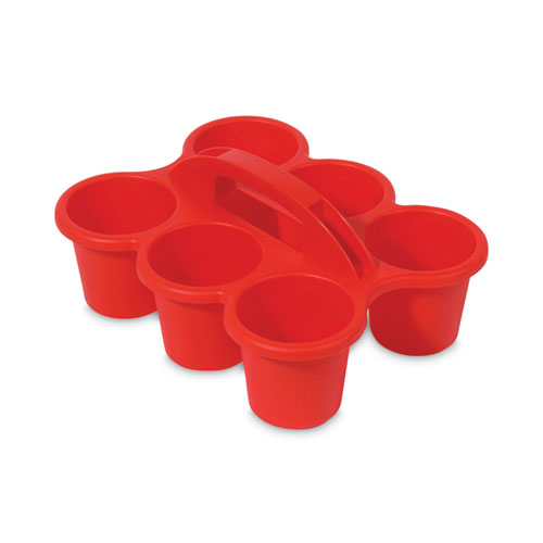 Image of Deflecto® Little Artist Antimicrobial Six-Cup Caddy, Red