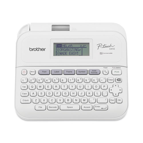 Image of Brother P-Touch® P-Touch Pt-D410 Advanced Connected Label Maker, 20 Mm/S, 8.9 X 3.9 X 12.3