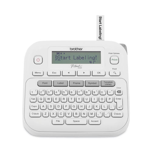 Brother P-Touch® P-Touch Pt-D220 Label Maker, 2 Lines, 3.9 X 9.3 X 10.2