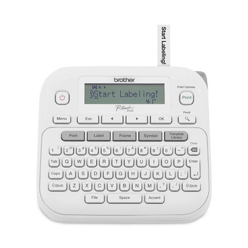 Image of Brother P-Touch® P-Touch Pt-D220 Label Maker, 2 Lines, 3.9 X 9.3 X 10.2