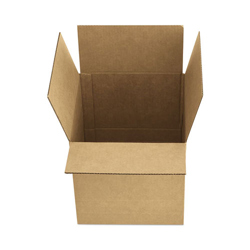 Image of Universal® Fixed-Depth Brown Corrugated Shipping Boxes, Regular Slotted Container (Rsc), Small, 6" X 8" X 5", Brown Kraft, 25/Bundle