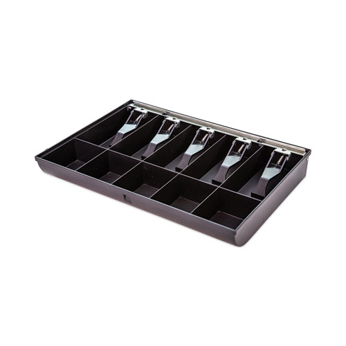 Cash Drawer Replacement Tray, Coin/Cash, 10 Compartments, 16 x 11.25 x 2.25, Black