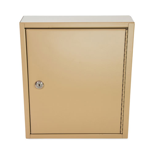 Image of Controltek® Key Lockable Key Cabinet, 60-Key, Metal, Sand, 10.63 X 3 X 12.13