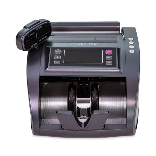 Image of Controltek® Bill Counter, 1,200 Bills/Min, 11.41 X 9.45 X 8.66, Gray