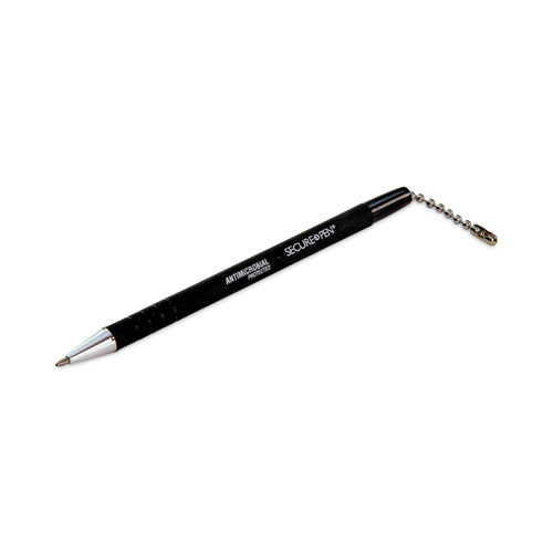 Image of Controltek® Replacement Antimicrobial Counter Chain Pen, Medium, 1 Mm, Black Ink, Black