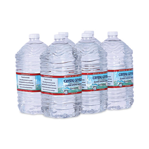 Image of Crystal Geyser® Alpine Spring Water, 1 Gal Bottle, 6/Carton, 48 Cartons/Pallet