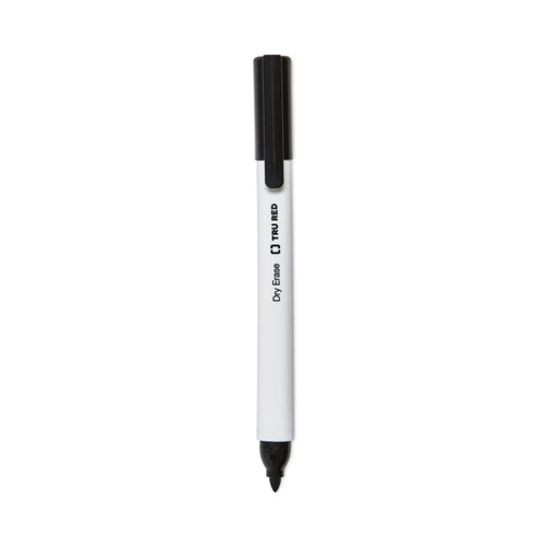 Image of Dry Erase Marker, Pen-Style, Fine Bullet Tip, Black, 4/Pack