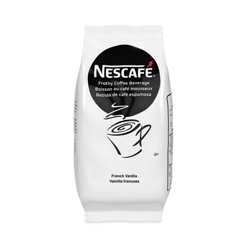 Nescafã©® Frothy Coffee Beverage, French Vanilla, 2 Lb Bag, 6/Carton