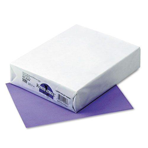 Kaleidoscope Multipurpose Colored Paper, 24 lb Bond Weight, 8.5 x 11, Violet, 500/Ream