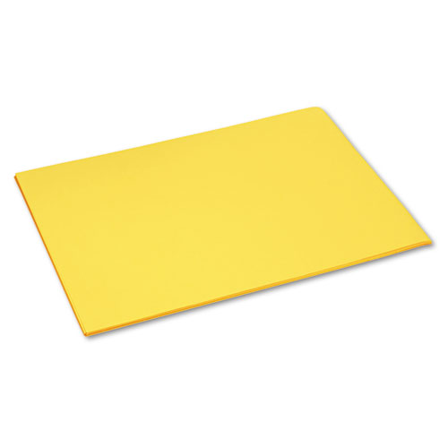 Tru-Ray Construction Paper, 76 lb Text Weight, 18 x 24, Yellow, 50/Pack