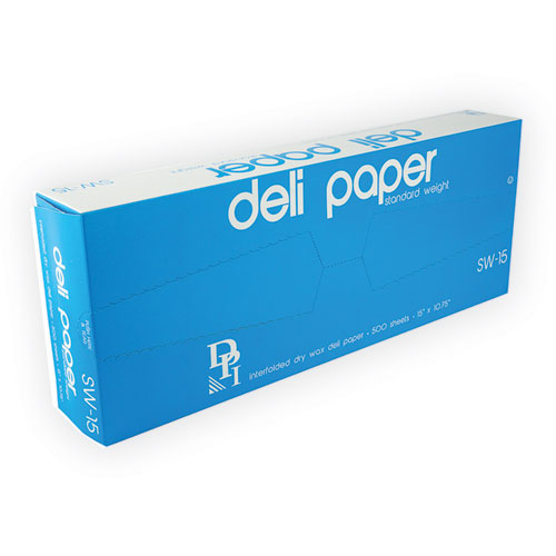 Image of Durable Packaging Interfolded Deli Sheets, 10.75 X 15, Standard Weight, 500 Sheets/Box, 12 Boxes/Carton