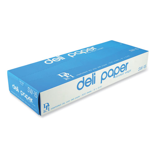 Image of Durable Packaging Interfolded Deli Sheets, 10.75 X 15, Standard Weight, 500 Sheets/Box, 12 Boxes/Carton