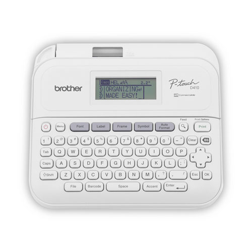 Image of Brother P-Touch® P-Touch Pt-D410 Advanced Connected Label Maker With Storage Case, 20 Mm/S, 6 X 14.2 X 13.3