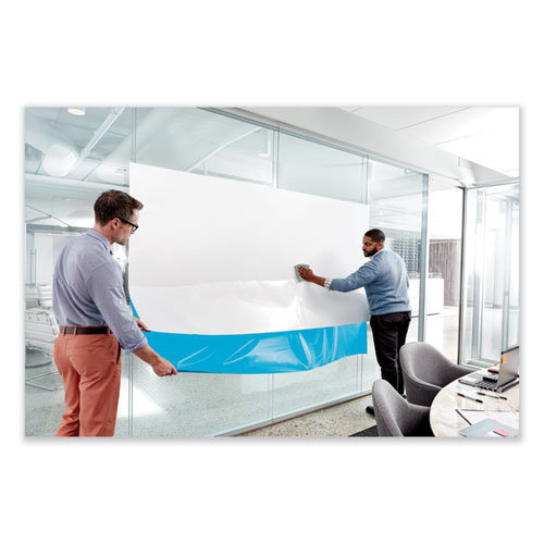 Dry Erase Surface with Adhesive Backing, 96 x 48, White Surface