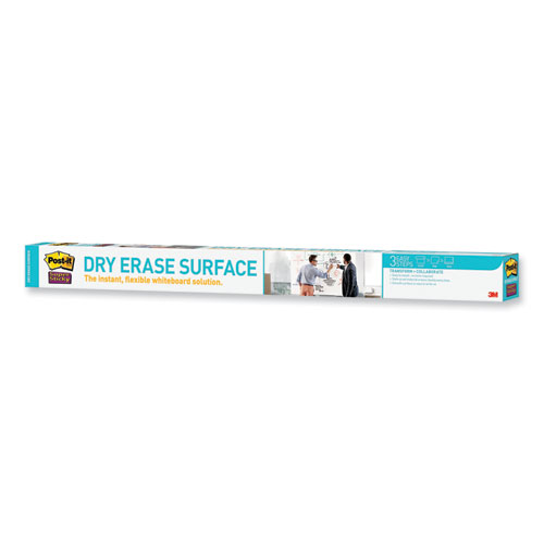Image of Post-It® Dry Erase Surface With Adhesive Backing, 72 X 48, White Surface