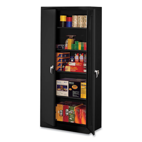 Deluxe Storage Cabinet, 36w x 18d x 78h, Black