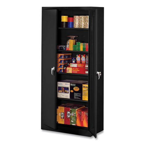 Deluxe Storage Cabinet, 36w x 24d x 78h, Black
