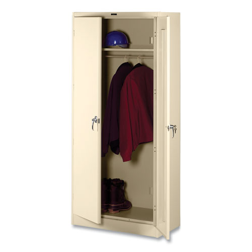 Deluxe Wardrobe Cabinet, 36w x 18d x 78h, Putty