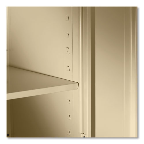 78" High Deluxe Steel Storage Cabinet, 36w x 18d x 78h, Sand