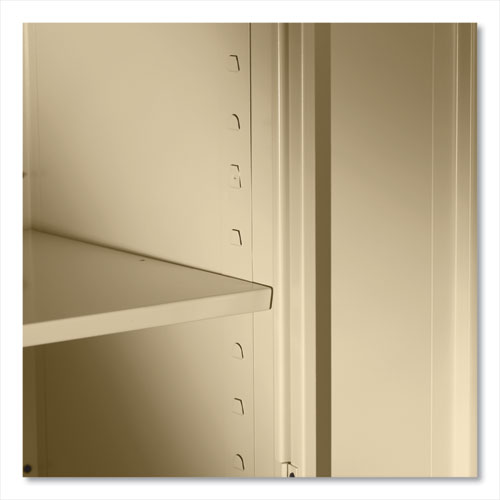 Image of Tennsco 78" High Deluxe Cabinet, 36W X 18D X 78H, Putty