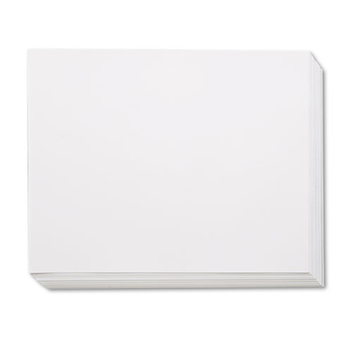 Pacon® Four-Ply Railroad Board, 22 X 28, White, 100/Carton