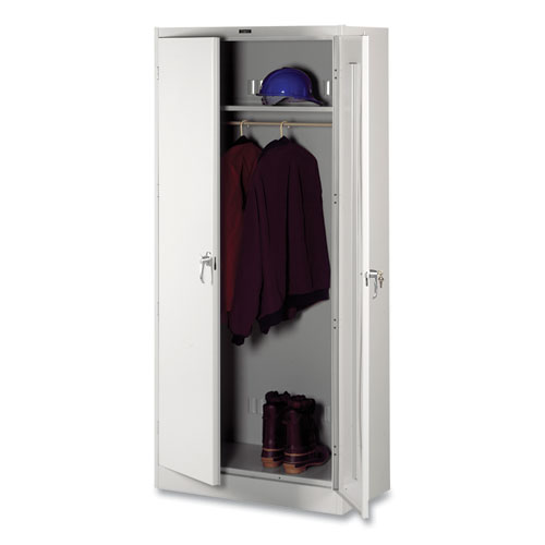 Deluxe Wardrobe Cabinet, 36w x 18d x 78h, Light Gray