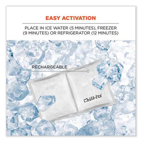 Image of Ergodyne® Chill-Its 6283 Rechargeable Phase Change Ice Pack, 3 X 6, Ships In 1-3 Business Days