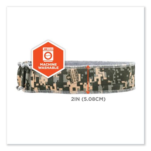 Chill-Its 6605 High-Perform Terry Cloth Sweatband, Cotton Terry Cloth, One Size Fits Most, Camo, Ships in 1-3 Business Days