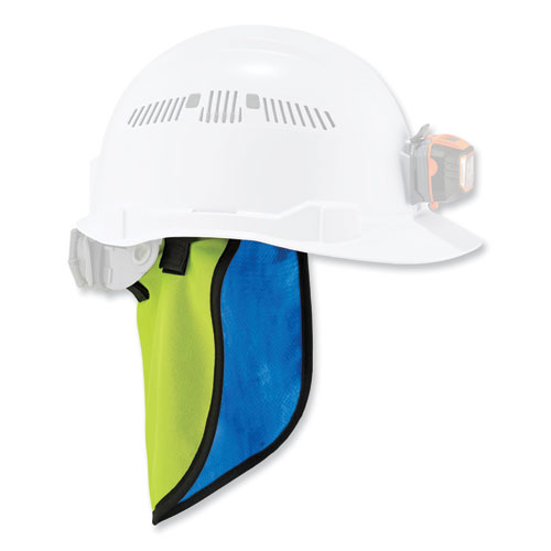 Chill-Its 6670CT Cooling Hard Hat Neck Shade - PVA, 14.75 x 10.5, Lime, Ships in 1-3 Business Days