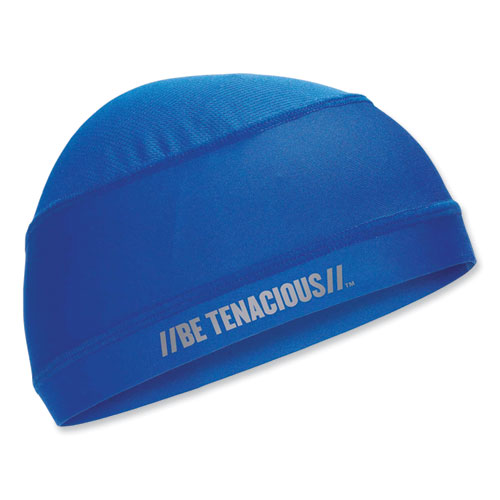 Ergodyne® Chill-Its 6632 Performance Knit Cooling Skull Cap, Polyester/Spandex, One Size Fits Most, Blue, Ships In 1-3 Business Days