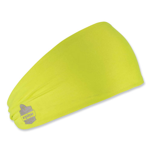 Ergodyne® Chill-Its 6634 Performance Knit Cooling Headband, Polyester/Spandex, One Size Fits Most, Lime, Ships In 1-3 Business Days