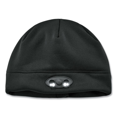 N-Ferno 6804 Skull Cap Winter Hat with LED Lights, One Size Fits Mosts, Black, Ships in 1-3 Business Days